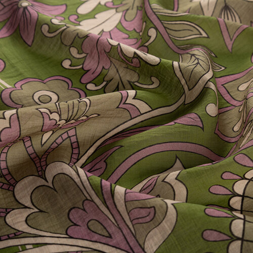 Pine Scent Royal Ivy Pattern Tencel Scarf