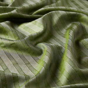Pine Scent Stripe Patterned Silk Shawl - Thumbnail