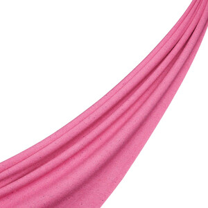 Pink Cashmere Wool Silk Dot Scarf - Thumbnail