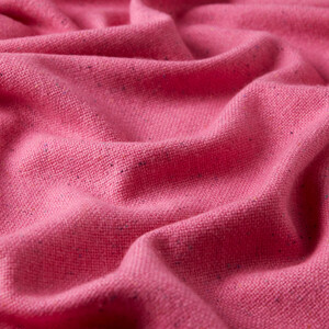 Pink Cashmere Wool Silk Dot Scarf - Thumbnail