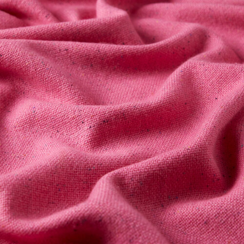 Pink Cashmere Wool Silk Dot Scarf