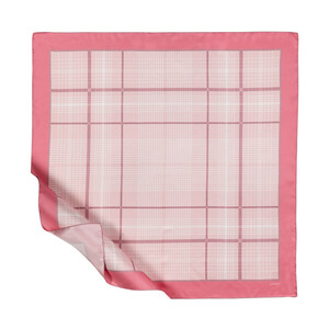 ipekevi - Pink Castle Plaid Silk Twill Scarf