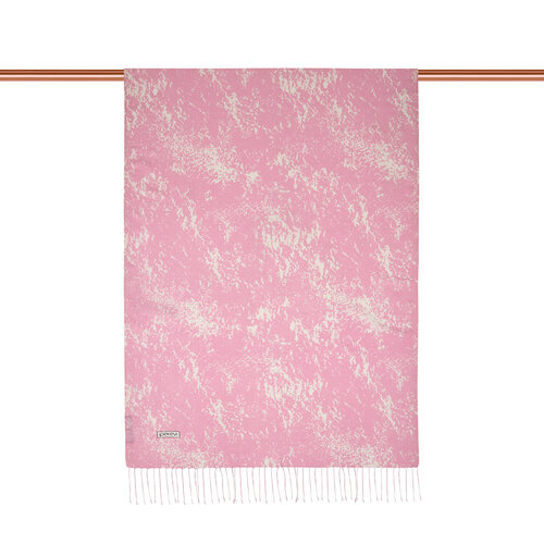 Pink Marble Print Silk Scarf