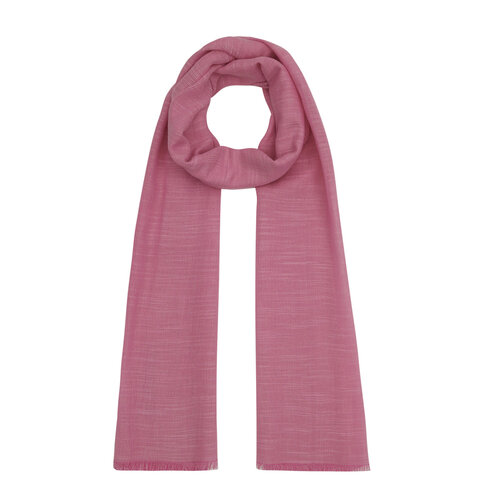 Pink Plain Cotton Silk Scarf