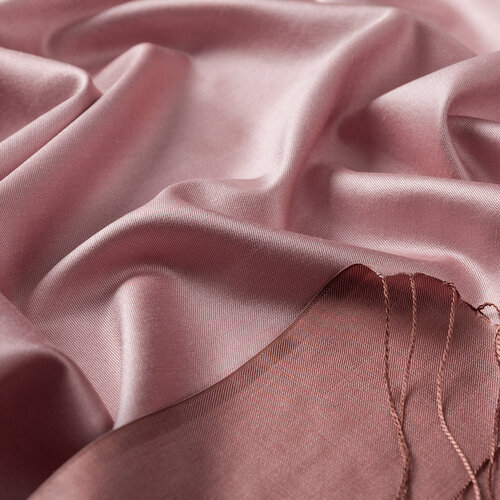 Pink Reversible Silk Scarf