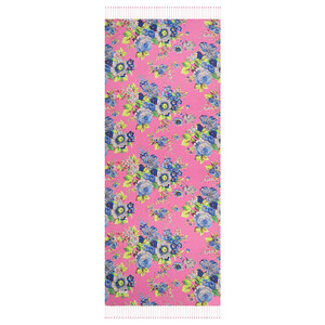 Pink Sugar Dream Bouquet Silk Scarf - Thumbnail
