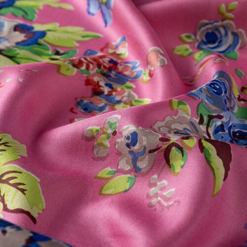 Pink Sugar Dream Bouquet Silk Scarf