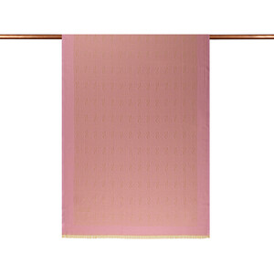 ipekevi - Pink Sugar IE Monogram Cotton Silk Scarf (1)