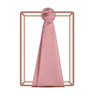 ipekevi - Pink Sugar IE Monogram Cotton Silk Scarf