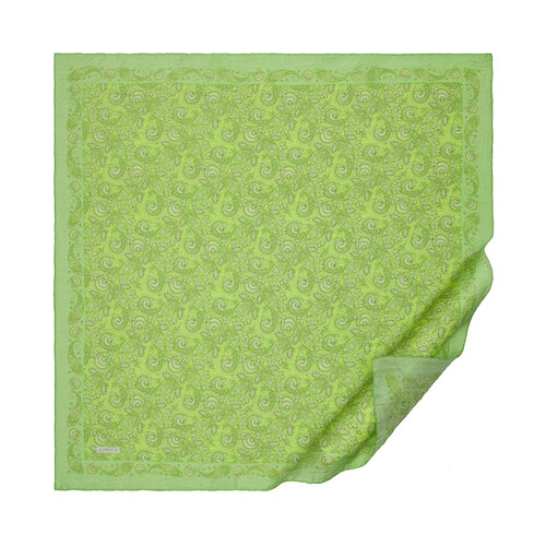 Pistachio Green Mezopotamya Model 02 Print Tencel Scarf