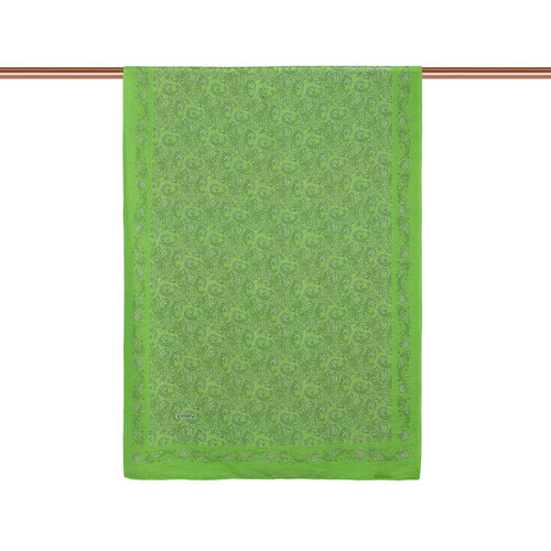 Pistachio Green Mezopotamya Model 02 Print Tencel Scarf