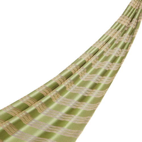 Pistachio Green Organza Silk Scarf
