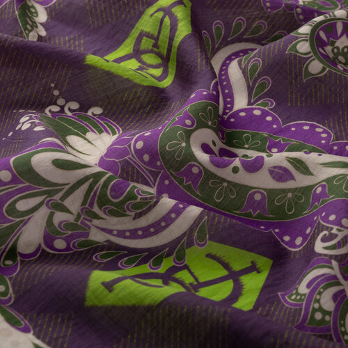 Pistachio Green Purple Serenad Tencel Scarf