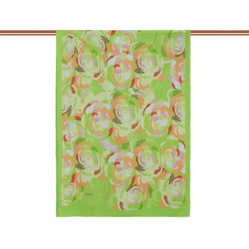 Pistachio Green Soulful Blooms Tencel Print Scarf
