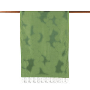 Pistachio Green Spray Paint Print Silk Scarf - Thumbnail