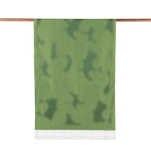 Pistachio Green Spray Paint Print Silk Scarf