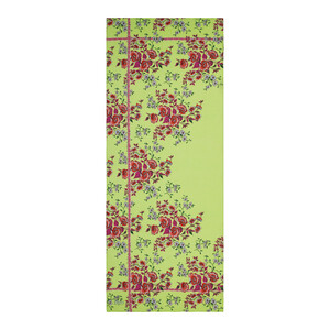 Pistachio Green Spring Frame Print Tencel Scarf - Thumbnail