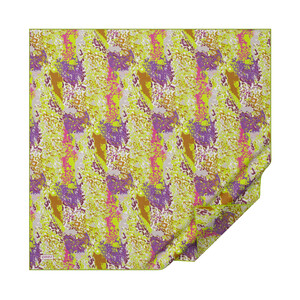 ipekevi - Pistachio Green Tropical Abstract Pattern Cotton Scarf