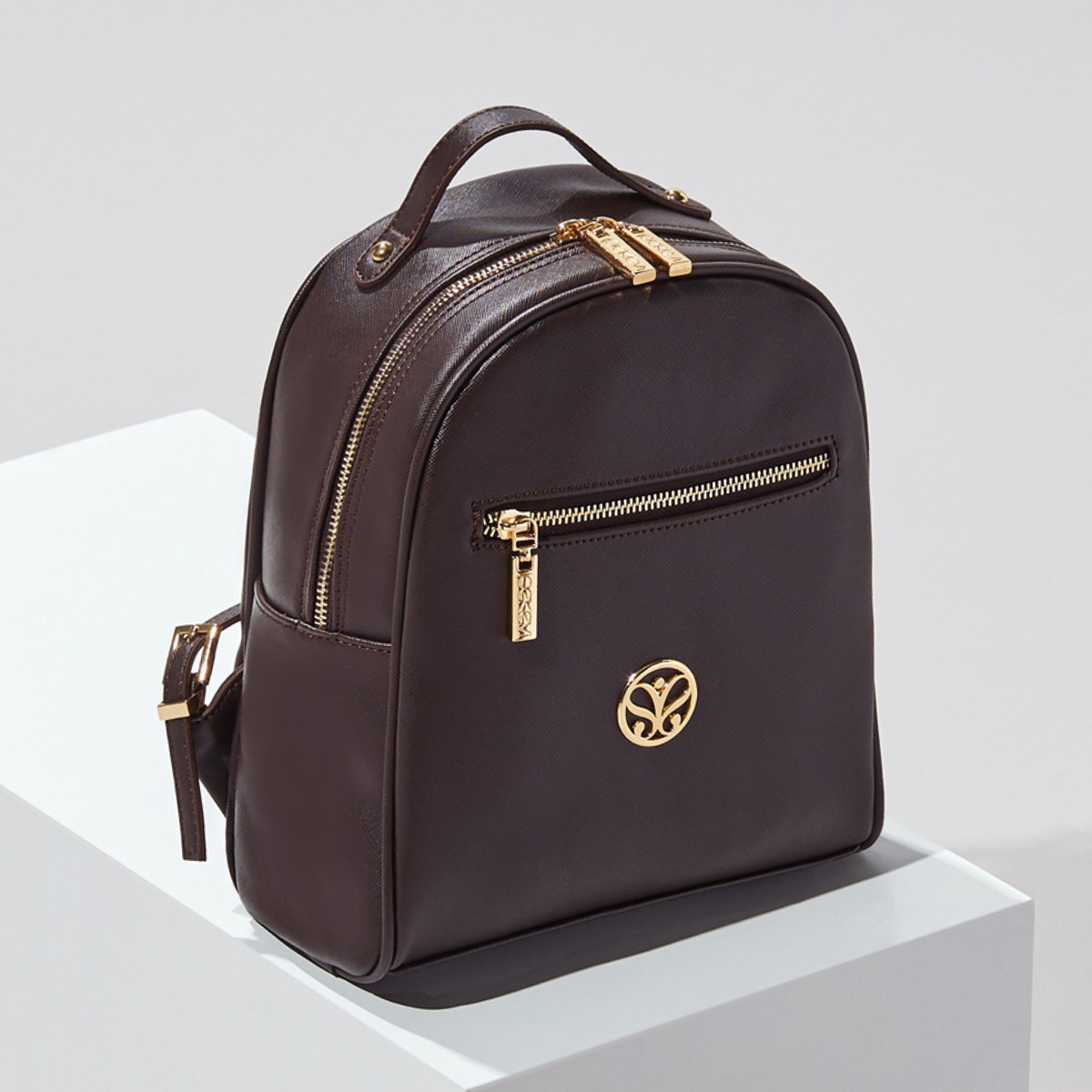 Plain Brown Backpack Ipekevi
