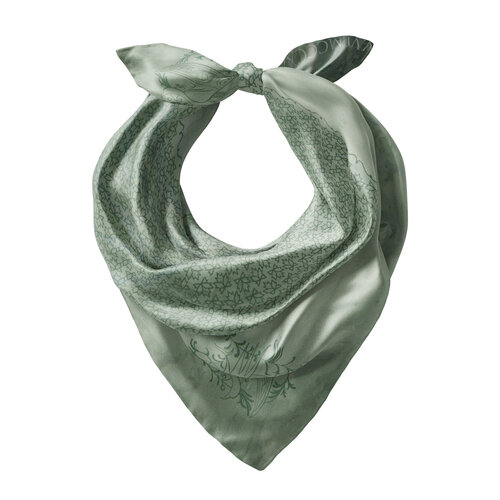 Plane Leaf Silk Twill Pocket Square Model 02
