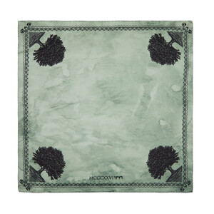 Plane Tree Silk Twill Pocket Square Model 04 - Thumbnail