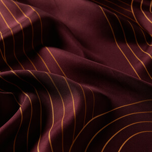 Plum Aqueduct Print Silk Twill Scarf - Thumbnail