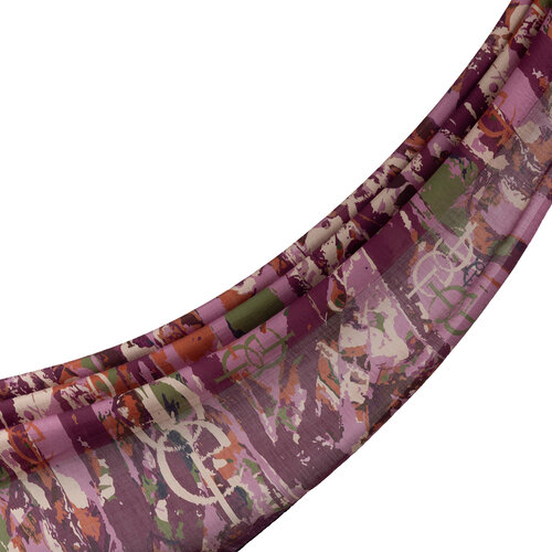 Plum Arenya Print Tencel Scarf