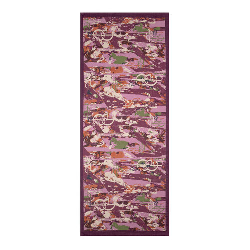 Plum Arenya Print Tencel Scarf