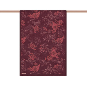 Plum Azalea Print Tencel Scarf - Thumbnail
