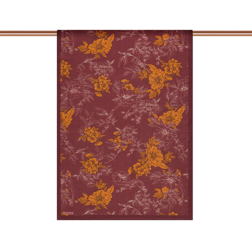 Plum Azalea Print Tencel Scarf