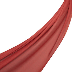 Plum Bordered Modal Silk Scarf - Thumbnail