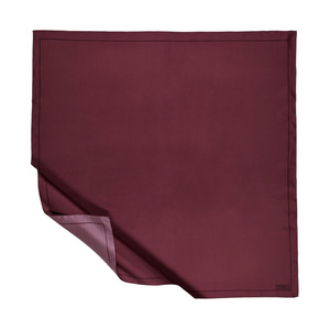 Plum Frame Silk Twill Scarf - Thumbnail