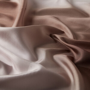 Plum Gradient Silk Twill Scarf - Thumbnail