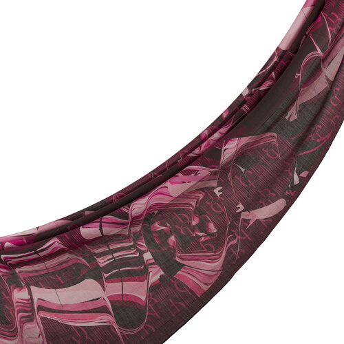 Plum Marble Flow Tencel Scarf