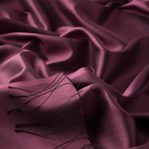 ipekevi - Plum Plain Silk Scarf (1)