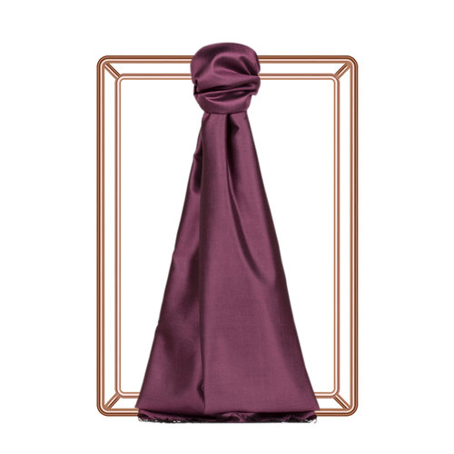 Plum Plain Silk Scarf