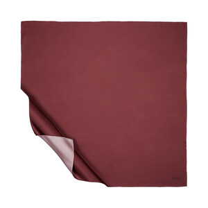 Plum Plain Silk Twill Scarf - Thumbnail