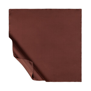 Plum Plain Silk Twill Scarf - Thumbnail