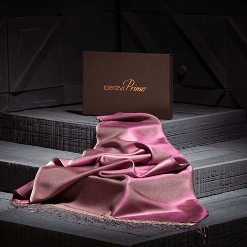 Plum Powder Reversible Silk Scarf