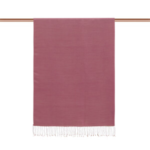 Plum Powder Reversible Silk Scarf - Thumbnail