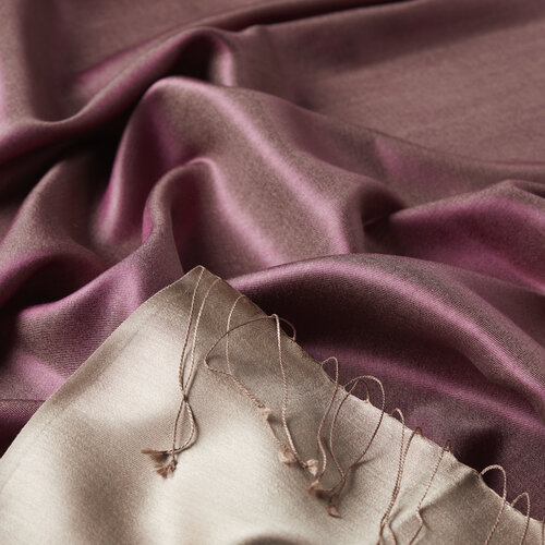 Plum Powder Reversible Silk Scarf