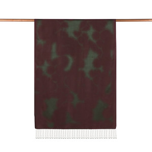 ipekevi - Plum Purple Spray Paint Print Silk Scarf (1)