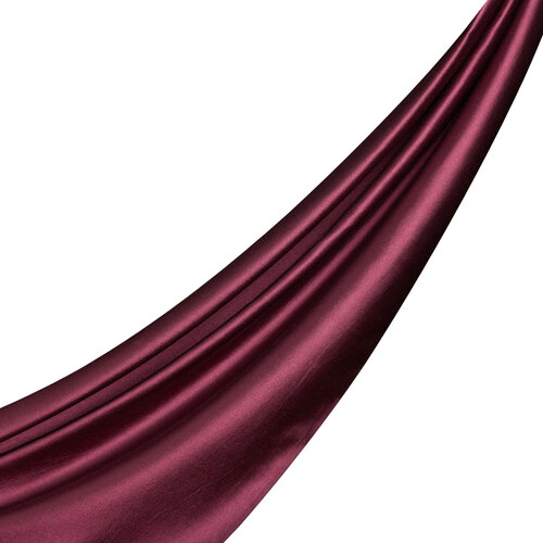 Plum Reversible Silk Neck Scarf