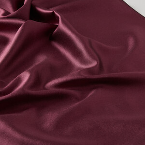 Plum Reversible Silk Neck Scarf - Thumbnail