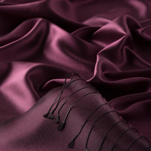 Plum Reversible Silk Neck Scarf