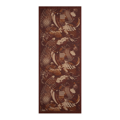 Plum Rhapsody Print Tencel Scarf