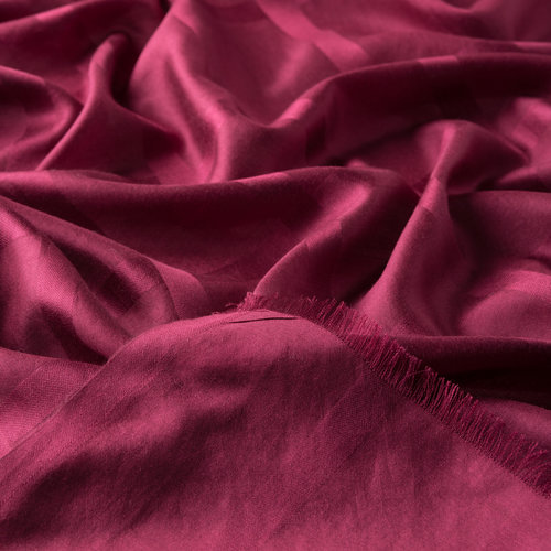 Plum Satin Silk Scarf