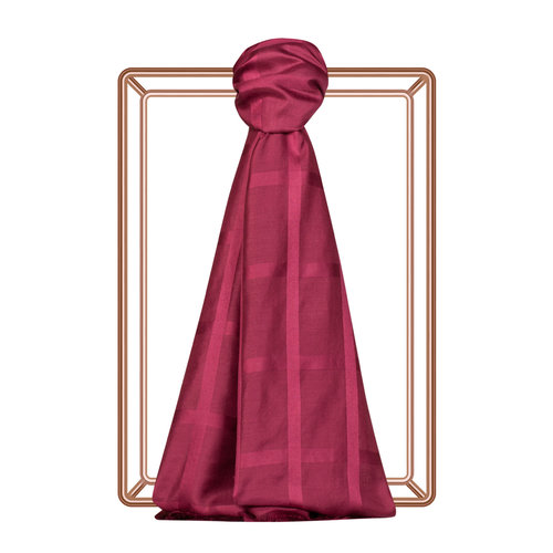 Plum Satin Silk Scarf