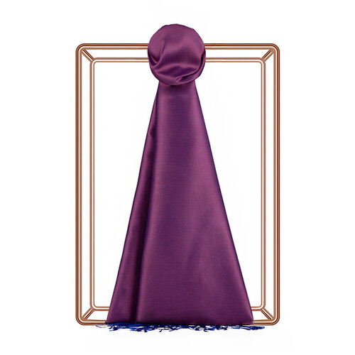 Plum Sax Reversible Silk Scarf