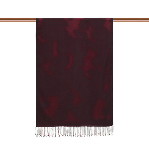 Plum Spray Paint Print Silk Scarf